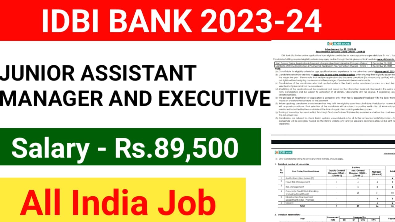 IDBI Bank So vacancy